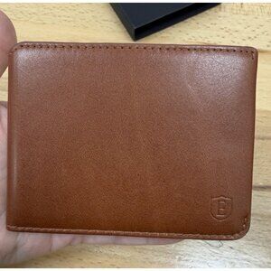 Ekster Modular Bifold Wallet in Caramel Leather with Magnetic Cardholder RFID Pr